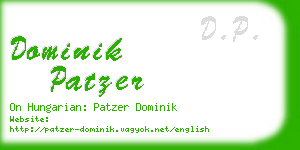 dominik patzer business card